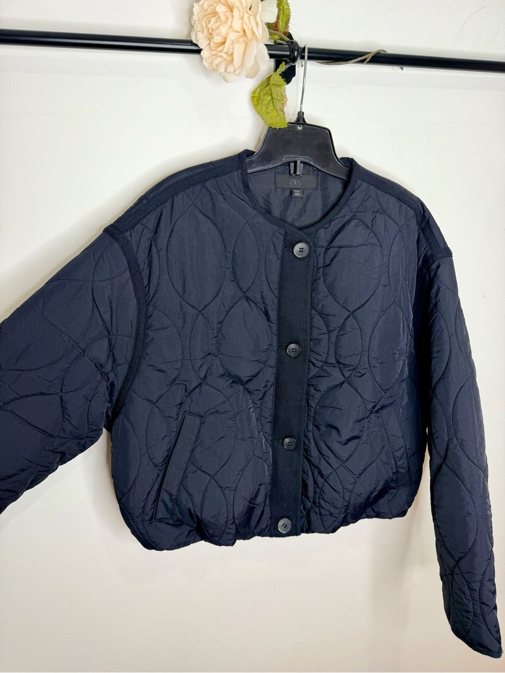 Zara Short Padded Jacket - Picture 3 of 11